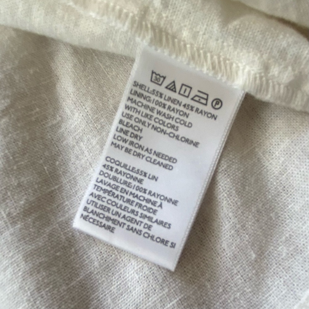 Urban Outfitters Marnie Halter Sweetheart Neckline White Linen Mini Dress SZ M - Picture 13 of 15